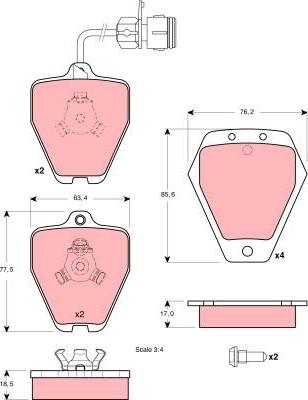 TRW GDB1329 - Set placute frana,frana disc aaoparts.ro