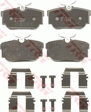 TRW GDB1325 - Set placute frana,frana disc aaoparts.ro