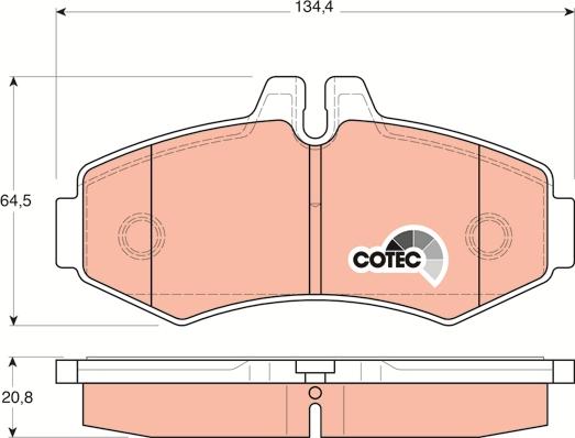 TRW GDB1373 - Set placute frana,frana disc aaoparts.ro