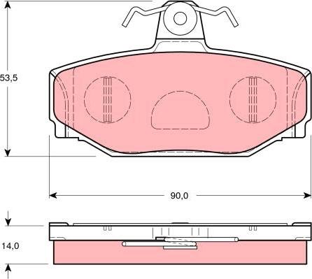 TRW GDB1377 - Set placute frana,frana disc aaoparts.ro