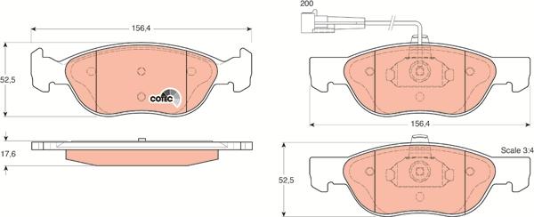 TRW GDB1290 - Set placute frana,frana disc aaoparts.ro