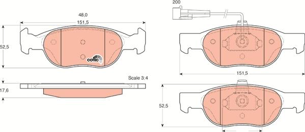 TRW GDB1291 - Set placute frana,frana disc aaoparts.ro