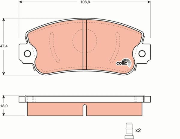 TRW GDB1297 - Set placute frana,frana disc aaoparts.ro