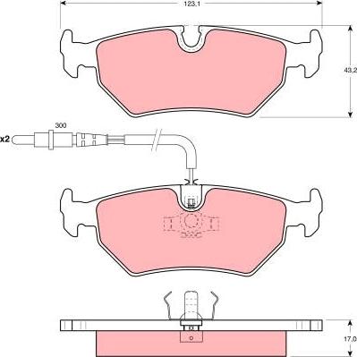 TRW GDB1258 - Set placute frana,frana disc aaoparts.ro