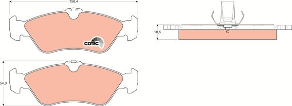 TRW GDB1263 - Set placute frana,frana disc aaoparts.ro