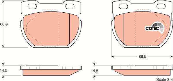 TRW GDB1209 - Set placute frana,frana disc aaoparts.ro