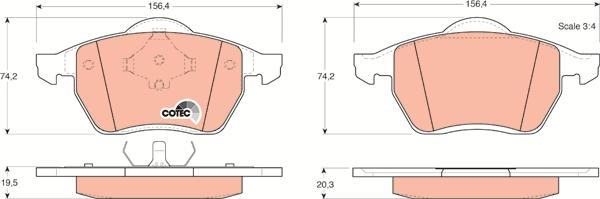 TRW GDB1204 - Set placute frana,frana disc aaoparts.ro