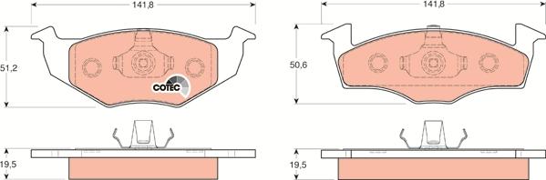 TRW GDB1218 - Set placute frana,frana disc aaoparts.ro