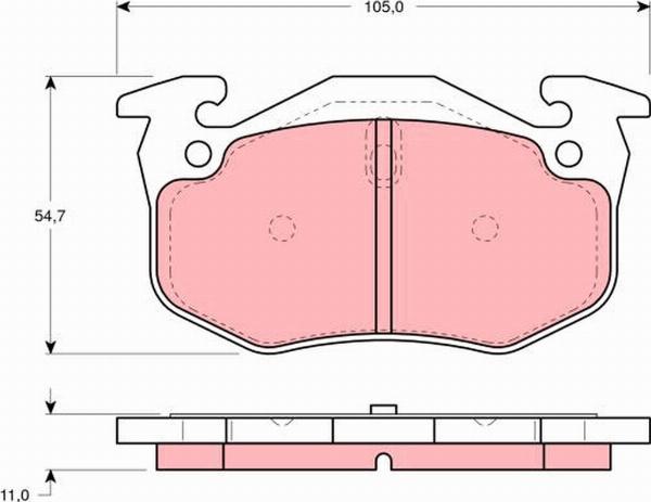 TRW GDB1217 - Set placute frana,frana disc aaoparts.ro