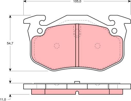 TRW GDB1217 - Set placute frana,frana disc aaoparts.ro