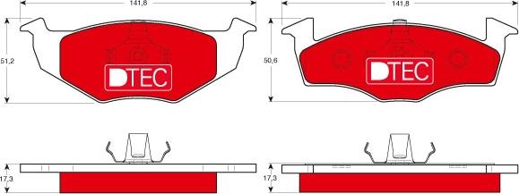 TRW GDB1274DTE - Set placute frana,frana disc aaoparts.ro