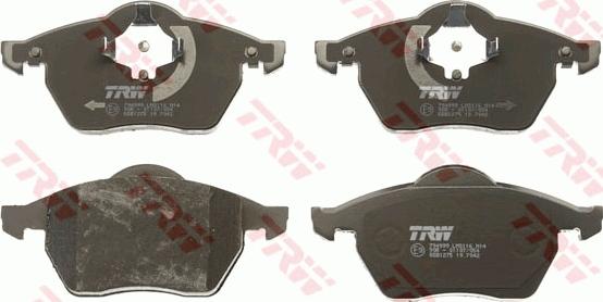 TRW GDB1275 - Set placute frana,frana disc aaoparts.ro