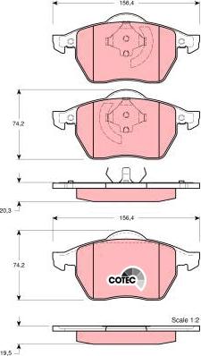 TRW GDB1275 - Set placute frana,frana disc aaoparts.ro