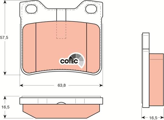 TRW GDB1276 - Set placute frana,frana disc aaoparts.ro