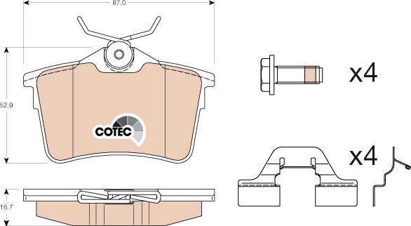 TRW GDB1799 - Set placute frana,frana disc aaoparts.ro