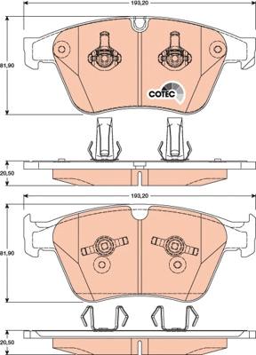 TRW GDB1794 - Set placute frana,frana disc aaoparts.ro