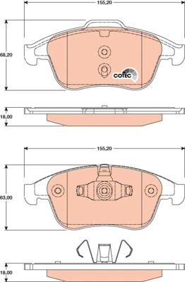 TRW GDB1790 - Set placute frana,frana disc aaoparts.ro