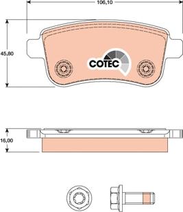 TRW GDB1791 - Set placute frana,frana disc aaoparts.ro