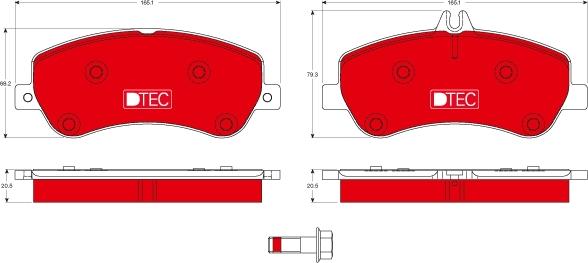 TRW GDB1798DTE - Set placute frana,frana disc aaoparts.ro