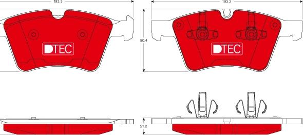 TRW GDB1797DTE - Set placute frana,frana disc aaoparts.ro