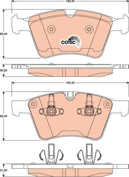 TRW GDB1797 - Set placute frana,frana disc aaoparts.ro