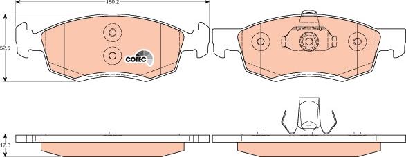 TRW GDB1749 - Set placute frana,frana disc aaoparts.ro