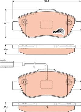 TRW GDB1746 - Set placute frana,frana disc aaoparts.ro