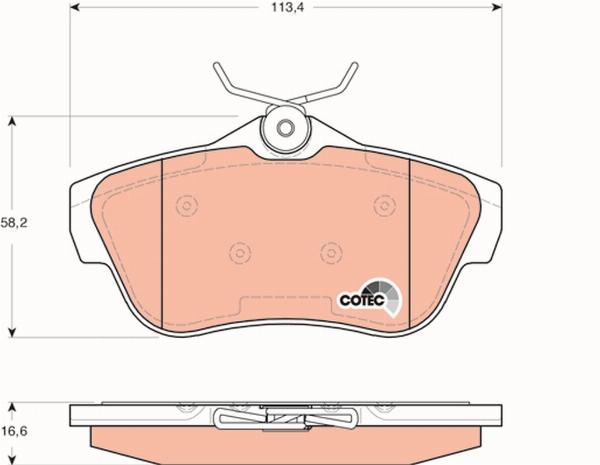 TRW GDB1740 - Set placute frana,frana disc aaoparts.ro
