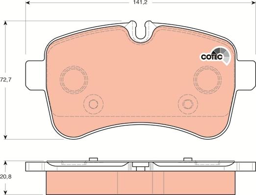 TRW GDB1748 - Set placute frana,frana disc aaoparts.ro