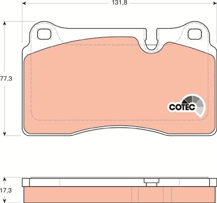 TRW GDB1743 - Set placute frana,frana disc aaoparts.ro