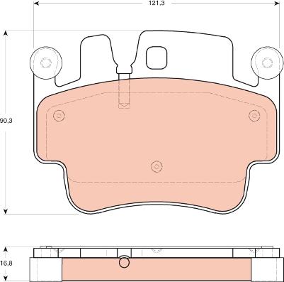 TRW GDB1742 - Set placute frana,frana disc aaoparts.ro