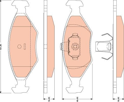 TRW GDB1751 - Set placute frana,frana disc aaoparts.ro