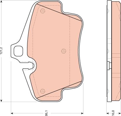 TRW GDB1758 - Set placute frana,frana disc aaoparts.ro