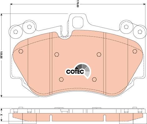 TRW GDB1764 - Set placute frana,frana disc aaoparts.ro