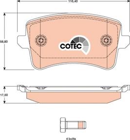 TRW GDB1765 - Set placute frana,frana disc aaoparts.ro