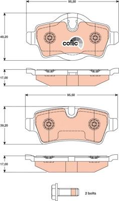 TRW GDB1766 - Set placute frana,frana disc aaoparts.ro