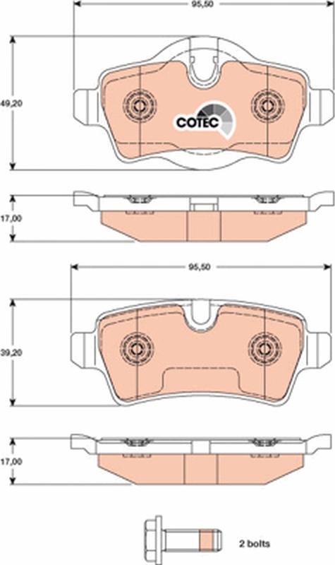 TRW GDB1766 - Set placute frana,frana disc aaoparts.ro