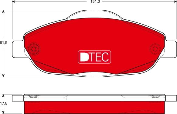 TRW GDB1761DTE - Set placute frana,frana disc aaoparts.ro