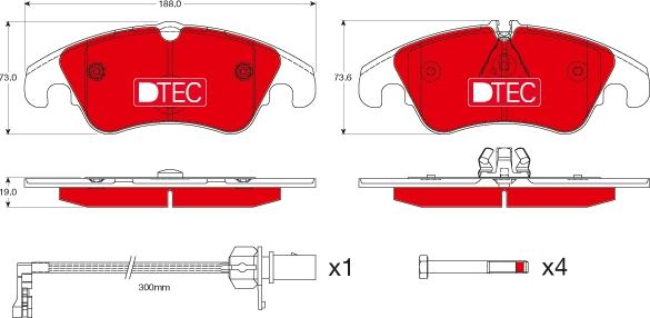 TRW GDB1768DTE - Set placute frana,frana disc aaoparts.ro