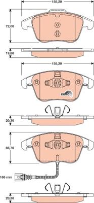 TRW GDB1762 - Set placute frana,frana disc aaoparts.ro