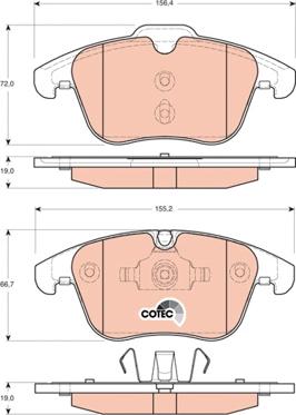 TRW GDB1705 - Set placute frana,frana disc aaoparts.ro