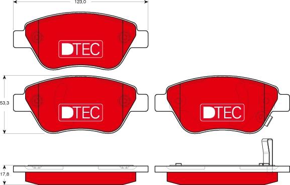 TRW GDB1700DTE - Set placute frana,frana disc aaoparts.ro