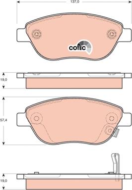 TRW GDB1701 - Set placute frana,frana disc aaoparts.ro