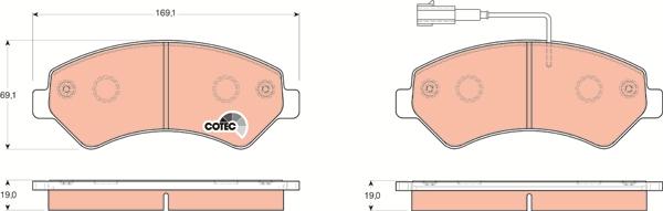 TRW GDB1703 - Set placute frana,frana disc aaoparts.ro