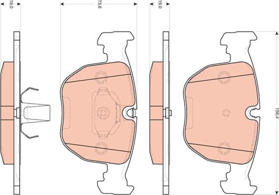 TRW GDB1702 - Set placute frana,frana disc aaoparts.ro