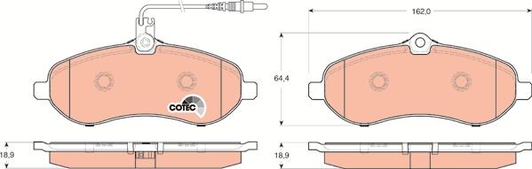 TRW GDB1719 - Set placute frana,frana disc aaoparts.ro