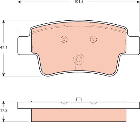 TRW GDB1714 - Set placute frana,frana disc aaoparts.ro