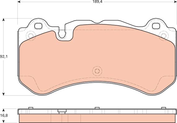 TRW GDB1710 - Set placute frana,frana disc aaoparts.ro