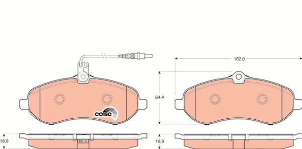 TRW GDB1718 - Set placute frana,frana disc aaoparts.ro