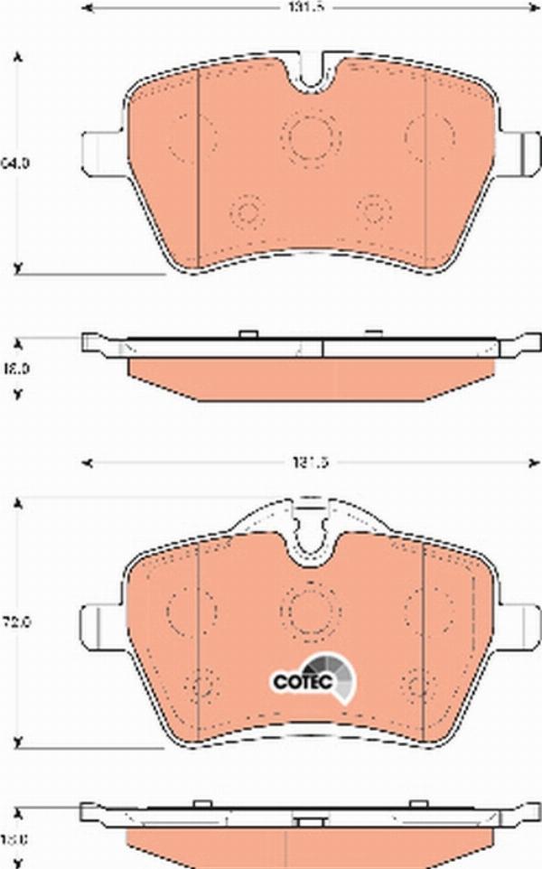 TRW GDB1712 - Set placute frana,frana disc aaoparts.ro